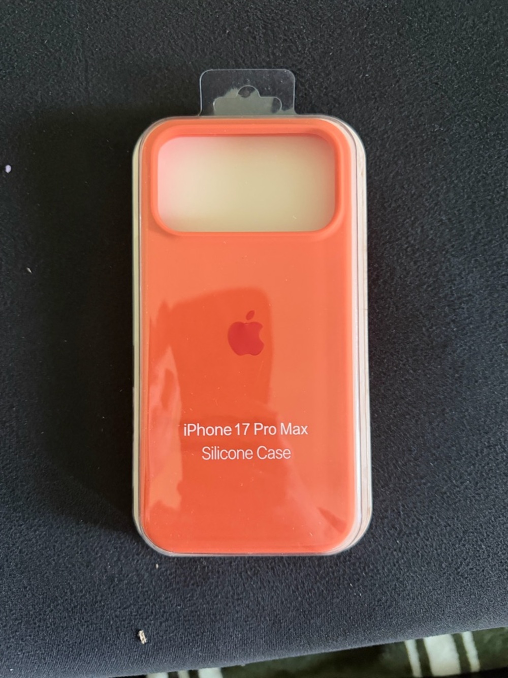 Apple iPhone 17 Pro Max Silicone Case - Coral Orange